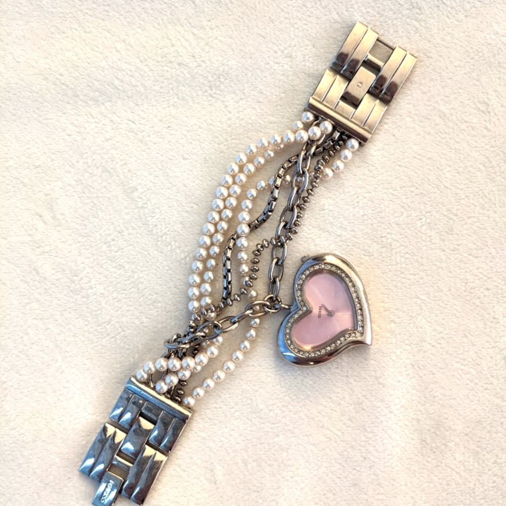 Guess Bracelet Watch with Pearl Band
